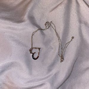 Zales Tilted Heart Necklace